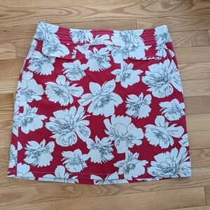 Ann Taylor Floral Cotton Skirt 12